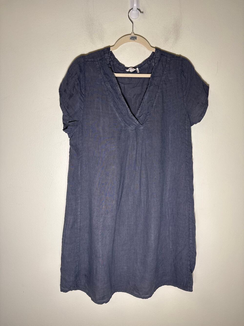 Mida Cornflower Blue Cap Sleeve Knee Length Dress Sz S